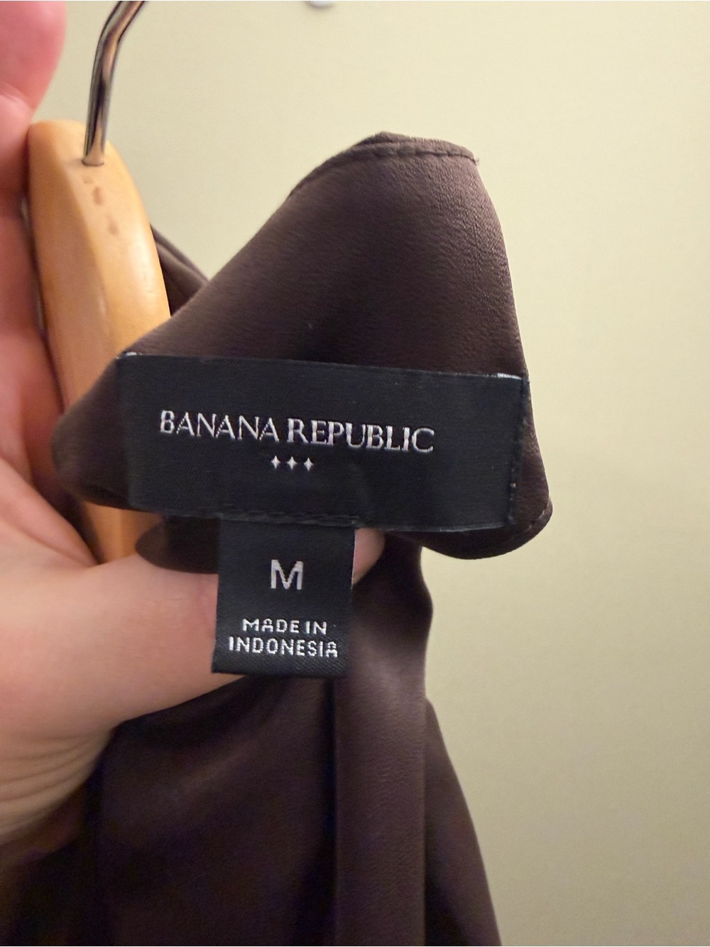 Banana Republic Brown Satin Shell Top